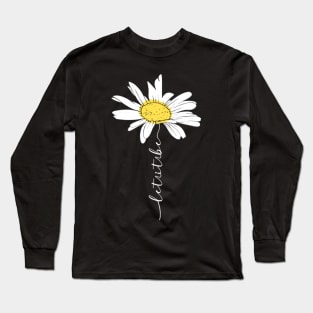 White Daisy Let It Be Long Sleeve T-Shirt